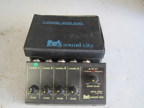 Sound city micro mixer - sound,