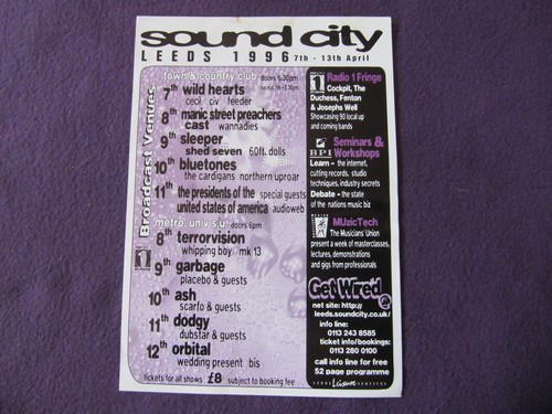 Sound city leeds 1996 - sound,